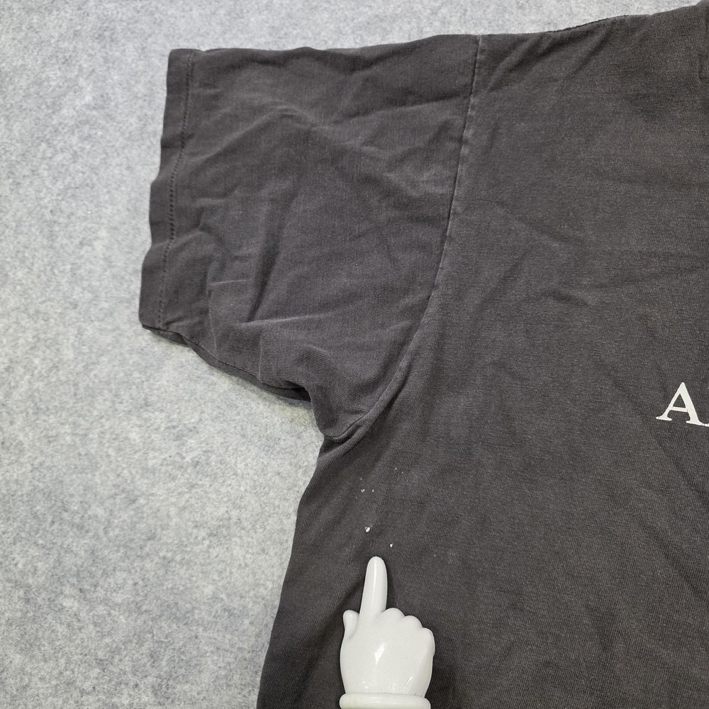Vintage Argo Sport Shirt Mens XL Black All This And Brains‎ Too Funny Quote Tee - Picture 9 of 12
